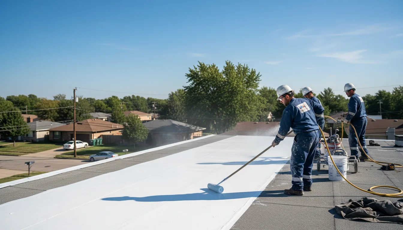 Commercial roof coating in Elsie, MI near me